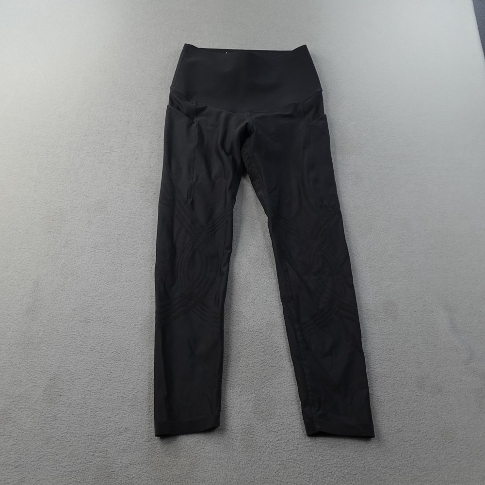 Fanka Body Sculpt Side Pocket 7/8 Leggings Womens Small Dark Gray High Rise